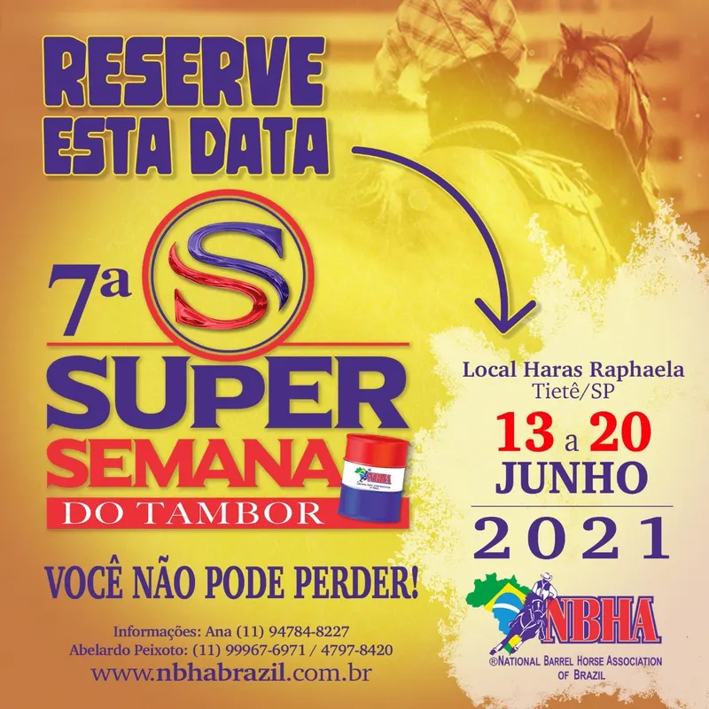 A 7ª Super Semana do Tambor já tem nova data!