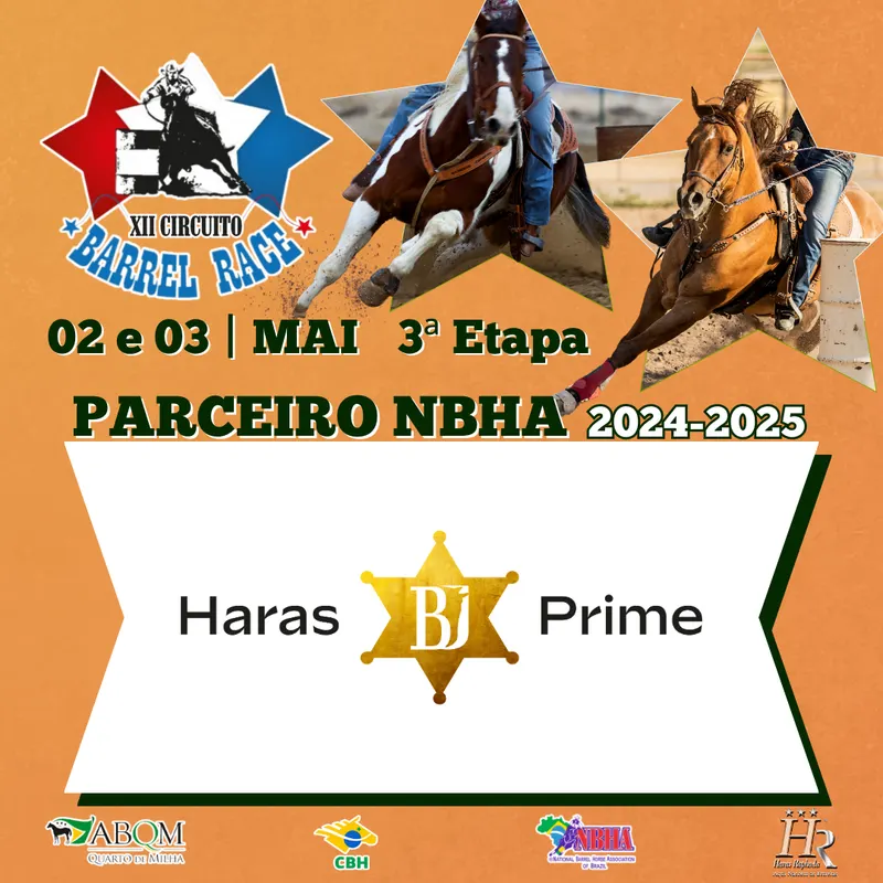 3ª ETAPA XII CIRCUITO BARREL RACE – HARAS BJ PRIME