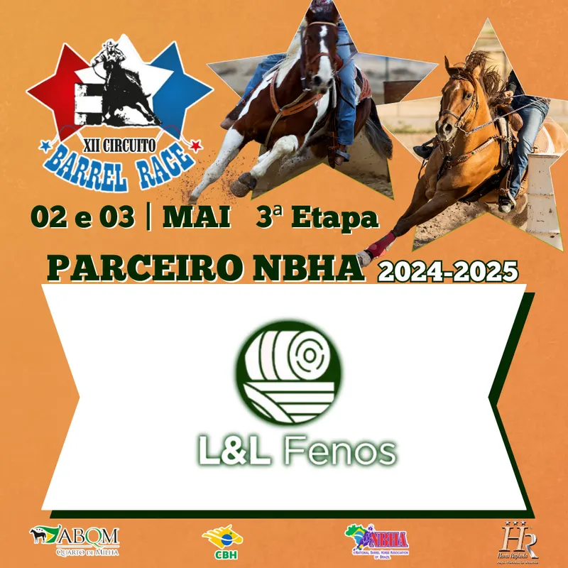 3ª ETAPA XII CIRCUITO BARREL RACE – L&L FENOS