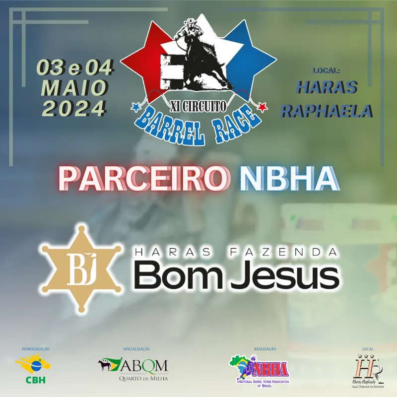 4ª ETAPA XI CIRCUITO BARREL RACE – HARAS FAZENDA BOM JESUS