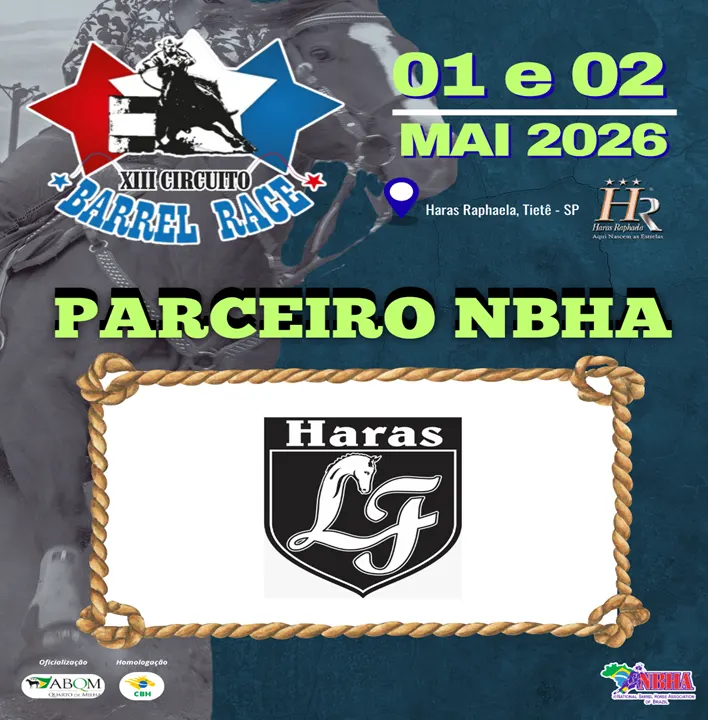 4ª ETAPA XIII CIRCUITO BARREL RACE – HARAS LF