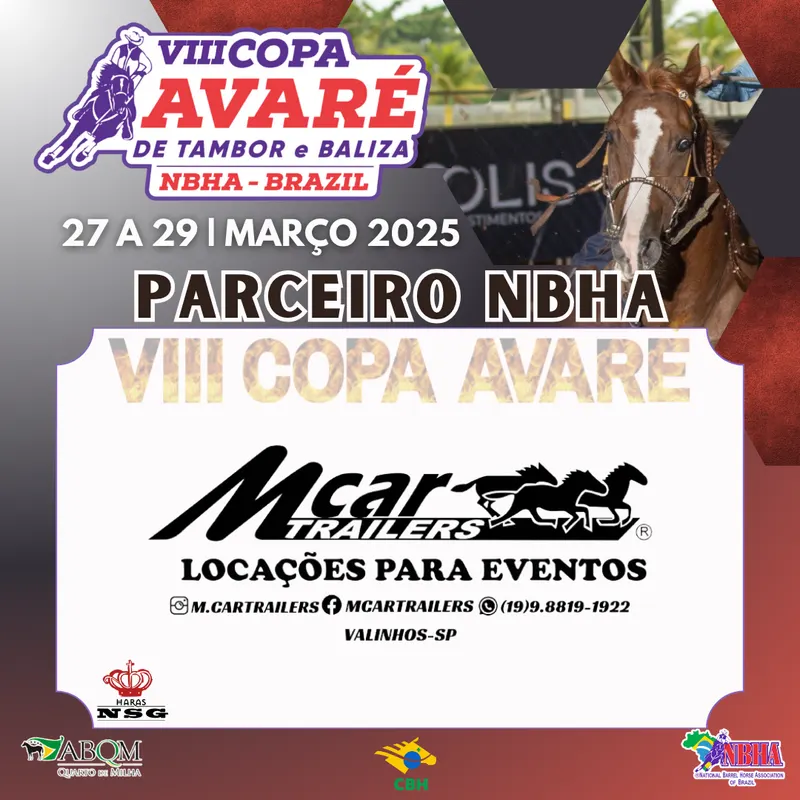 4ª ETAPA VIII COPA AVARÉ TAMBOR & BALIZA – M CAR TRAILERS