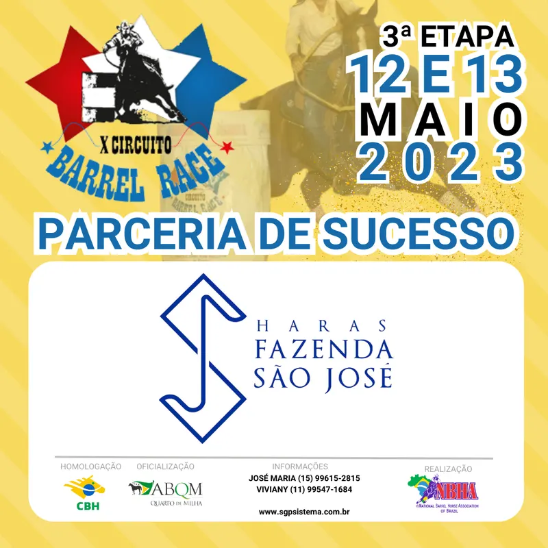 X CIRCUITO BARREL RACE – HARAS FAZENDO SÃO JOSÉ