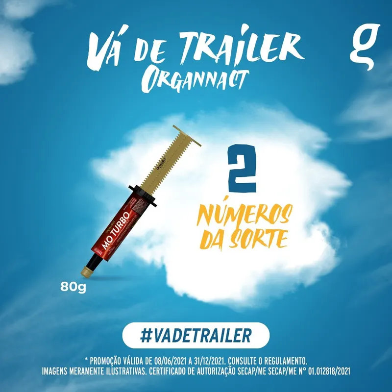 Na compra do MO Turbo você concorre a promoção vá de trailer garantindo 2 números da sorte! – Organnact