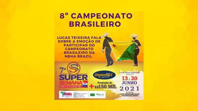 Hoje nossa entrevista gravada é com Lucas Teixeira, da Delegação do Acre.