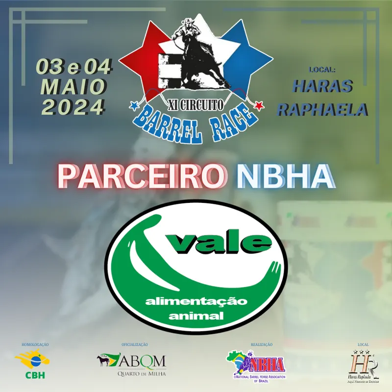 4ª ETAPA XI CIRCUITO BARREL RACE – RAÇÕES VALE