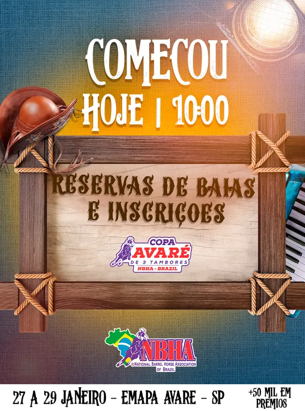 Inscrições Copa Avaré começaram !!