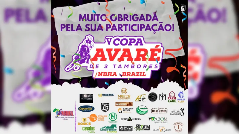 1ª Etapa V Copa Avaré foi um sucesso!
