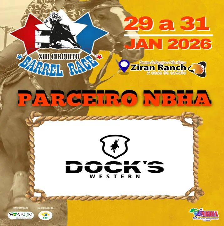 3ª ETAPA XIII CIRCUITO BARREL RACE – DOCK’S WESTERN