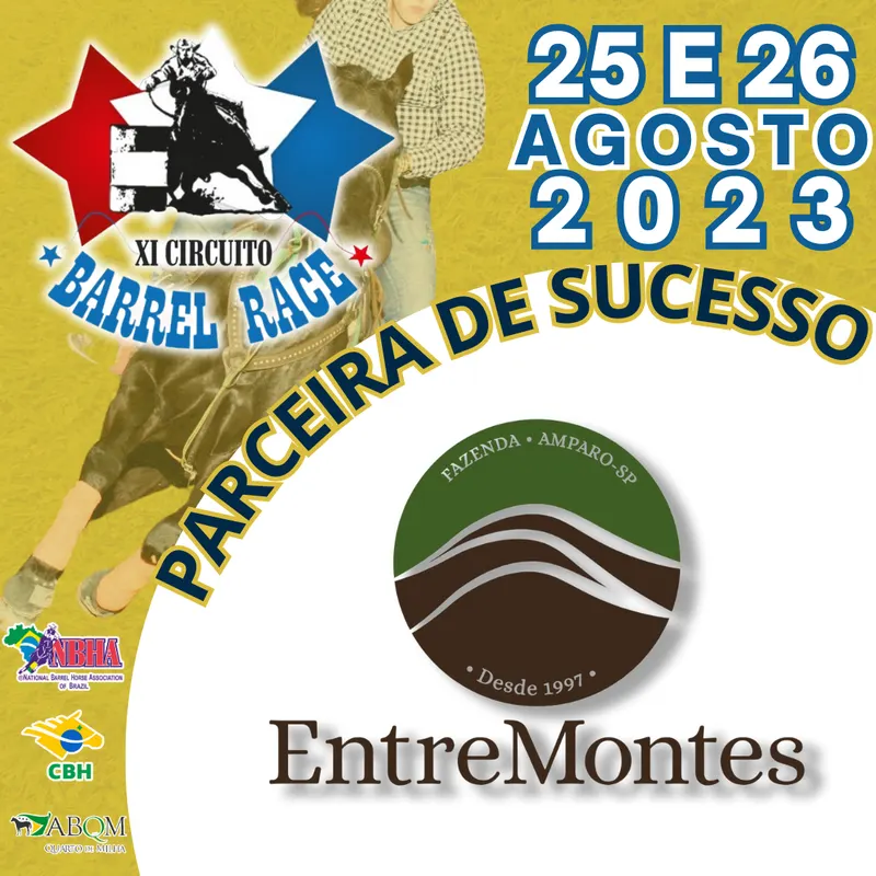 2ª ETAPA XI CIRCUITO BARREL RACE – FAZENDA ENTREMONTES
