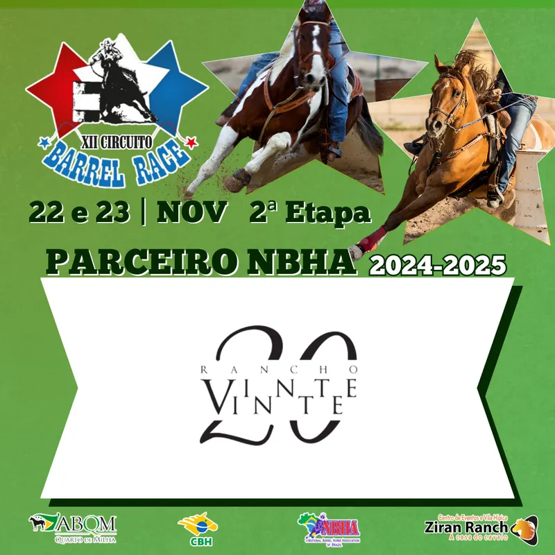 2ª ETAPA XII CIRCUITO BARREL RACE – RANCHO 2020