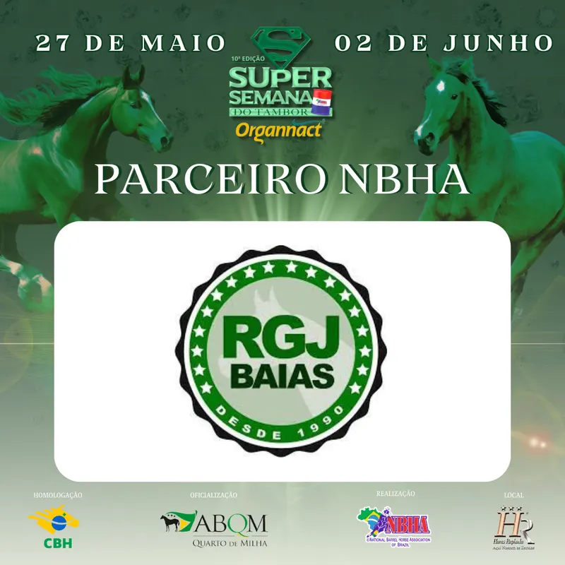 10ª EDIÇÃO SUPER SEMANA DO TAMBOR NBHA – ORGANNACT, “RGJ BAIAS”
