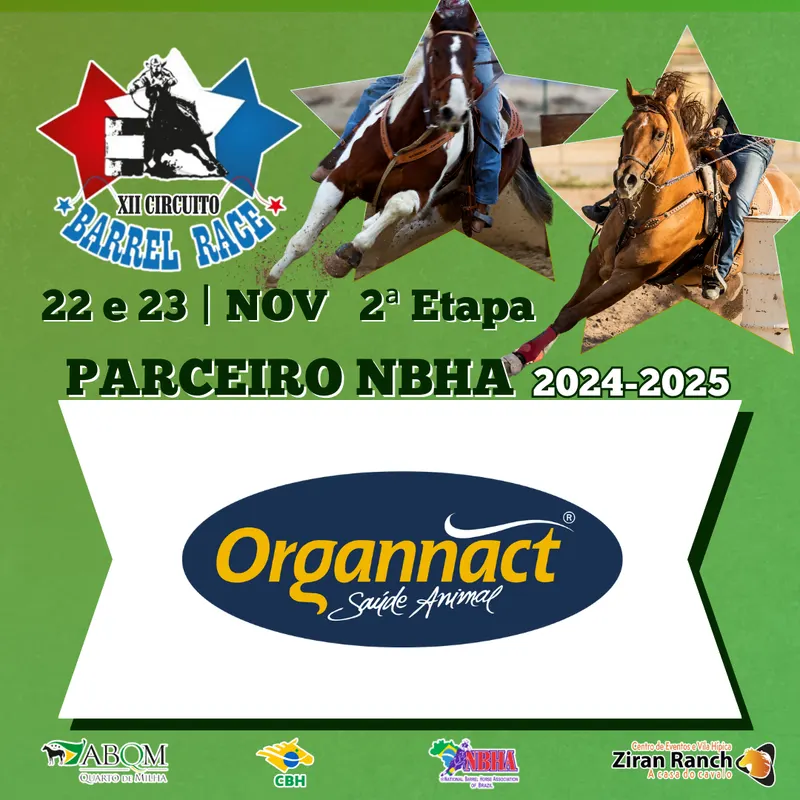 2ª ETAPA XII CIRCUITO BARREL RACE – ORGANNACT