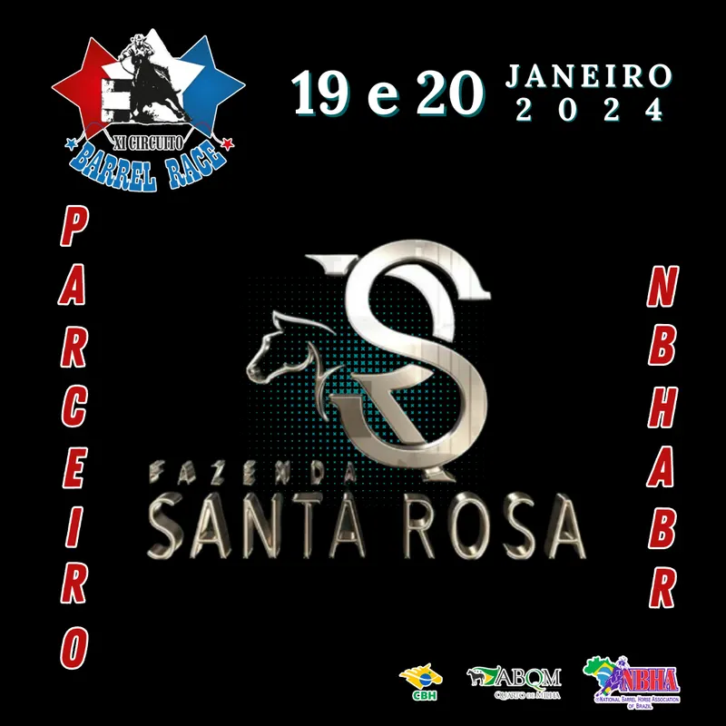 3ª ETAPA XI CIRCUITO BARREL RACE – FAZENDA SANTA ROSA