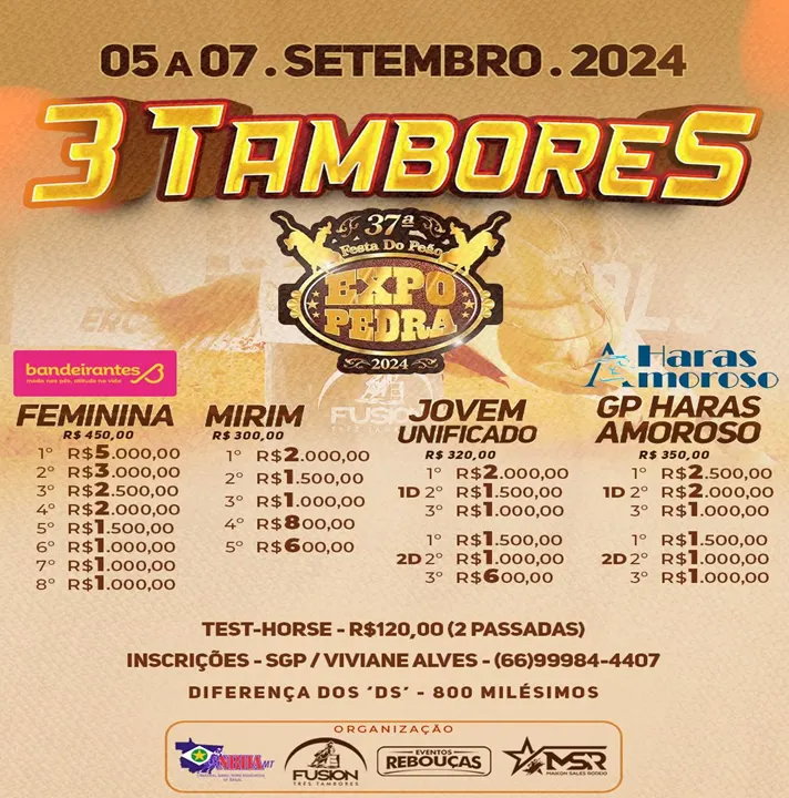 37ª EXPO PEDRA – 3 TAMBORES