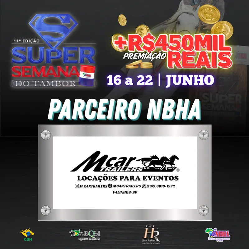 11ª EDIÇÃO SUPER SEMANA DO TAMBOR – M CAR TRAILERS