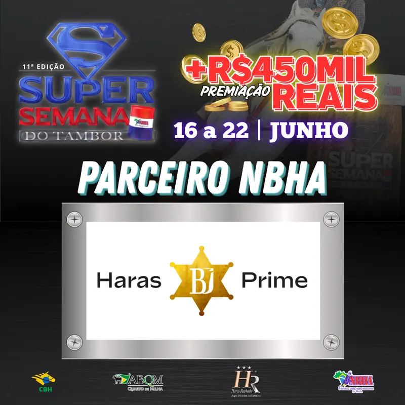 11ª EDIÇÃO SUPER SEMANA DO TAMBOR – HARAS BJ PRIME