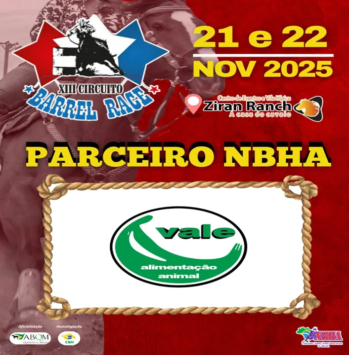 2ª ETAPA XIII CIRCUITO BARREL RACE – RAÇÕES VALE