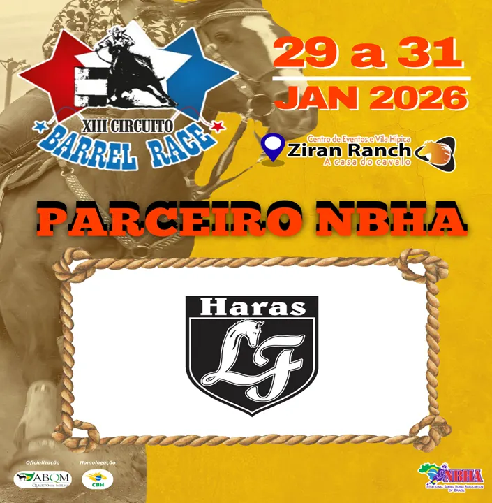 3ª ETAPA XIII CIRCUITO BARREL RACE – HARAS LF