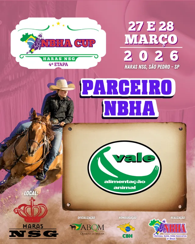 4ª ETAPA NBHA CUP – RAÇÕES VALE