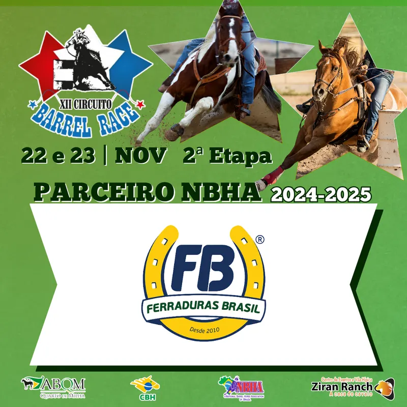 2ª ETAPA XII CIRCUITO BARREL RACE – FERRADURAS BRASIL