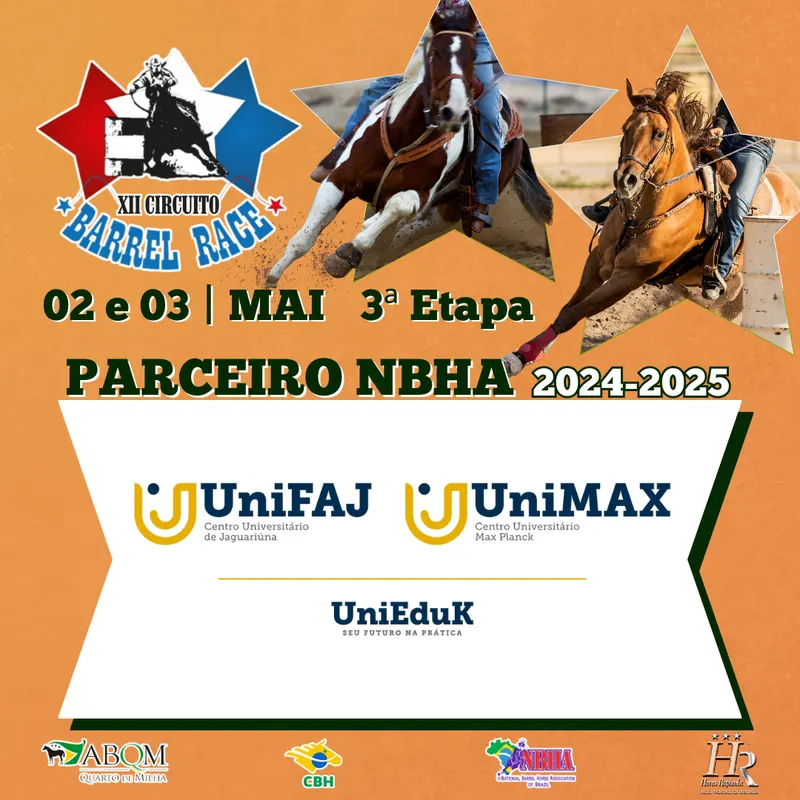 3ª ETAPA XII CIRCUITO BARREL RACE – GRUPO UNIEDUK