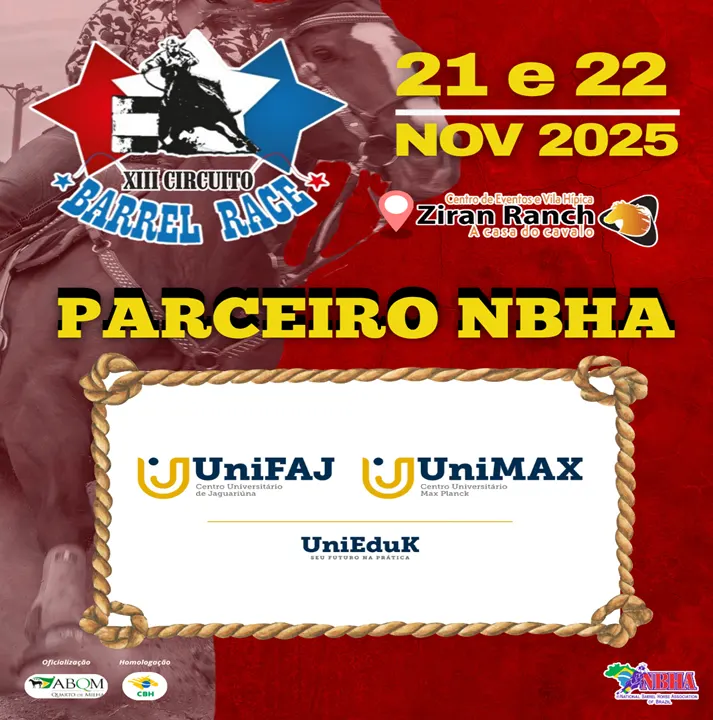 2ª ETAPA XIII CIRCUITO BARREL RACE – GRUPO UNIEDUK