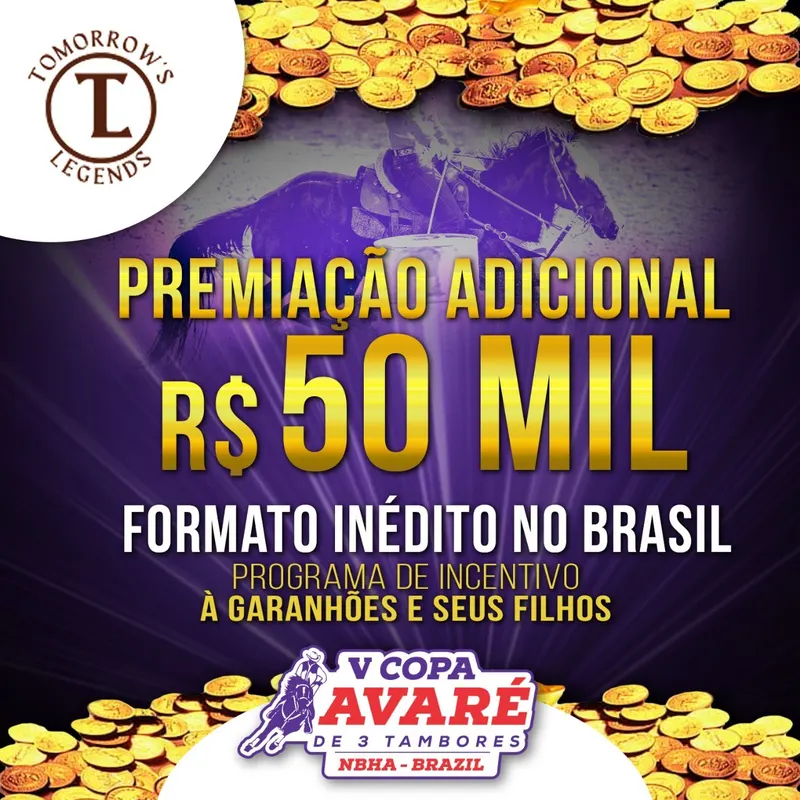 Programa de incentivo da Tomorrow’s Legends irá adicionar 50 mil na V Copa Avaré!