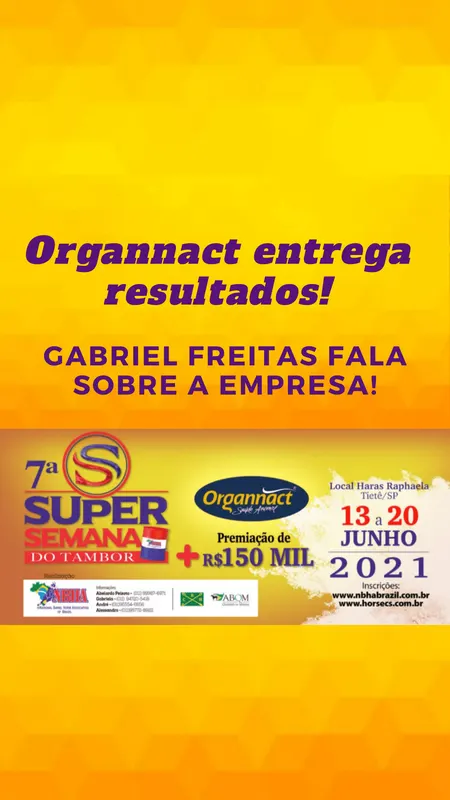 Gabriel Freitas fala sobre os produtos e ações da Organnact!