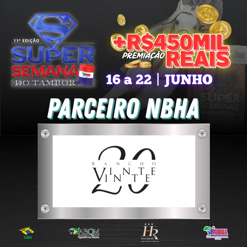 11ª EDIÇÃO SUPER SEMANA DO TAMBOR – RANCHO VINTE E VINTE