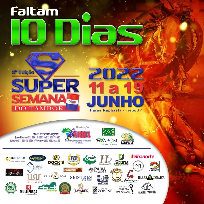 10 DIAS PARA SUPER SEMANA!