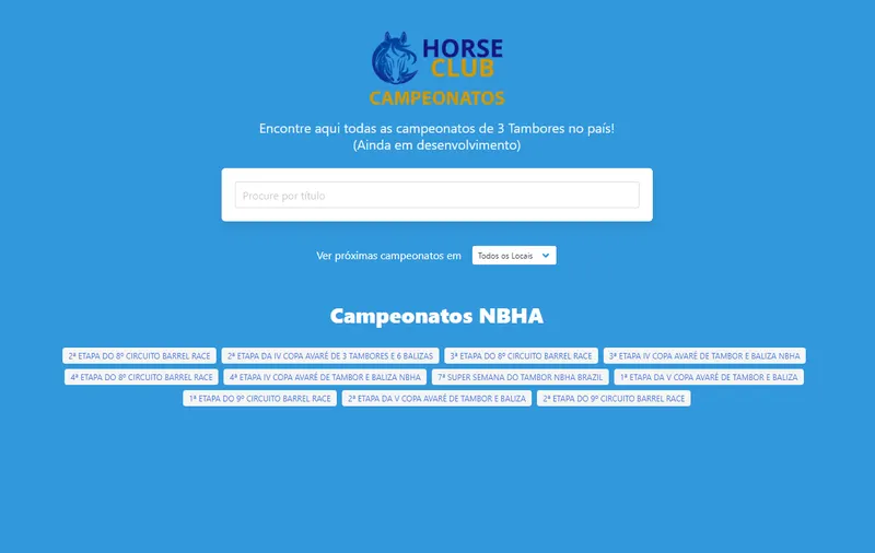Acompanhe todos os Campeonatos de 3 Tambores do País no Portal