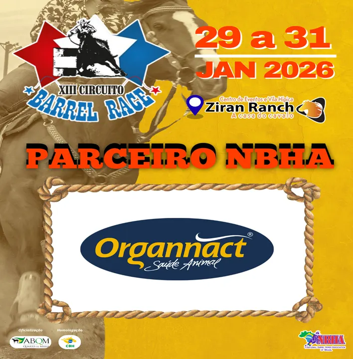 3ª ETAPA XIII CIRCUITO BARREL RACE – ORGANNACT