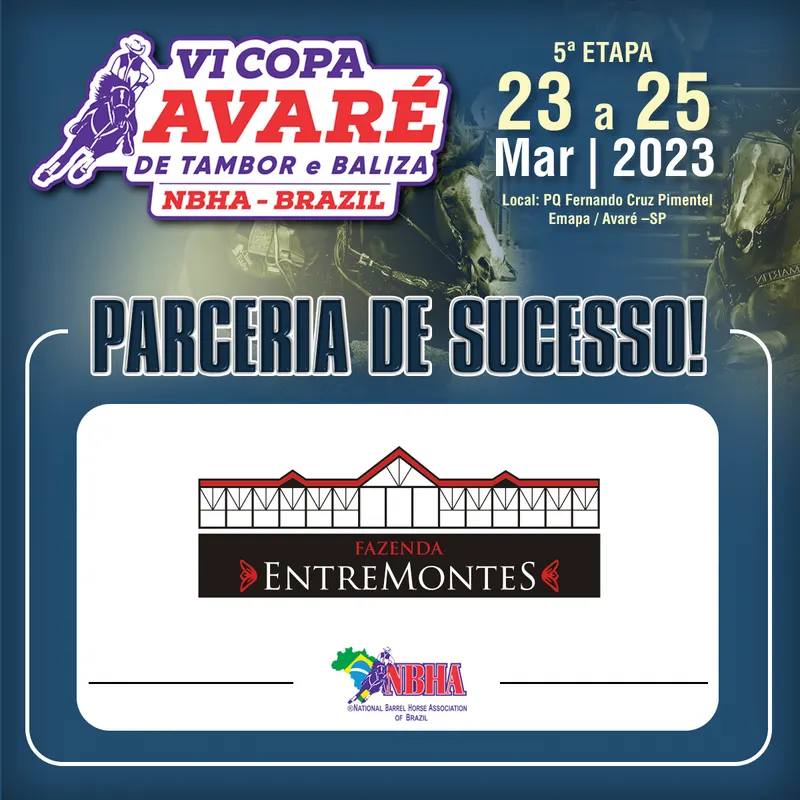 5ª ETAPA VI COPA AVARÉ TAMBOR & BALIZA – FAZENDA ENTREMONTES