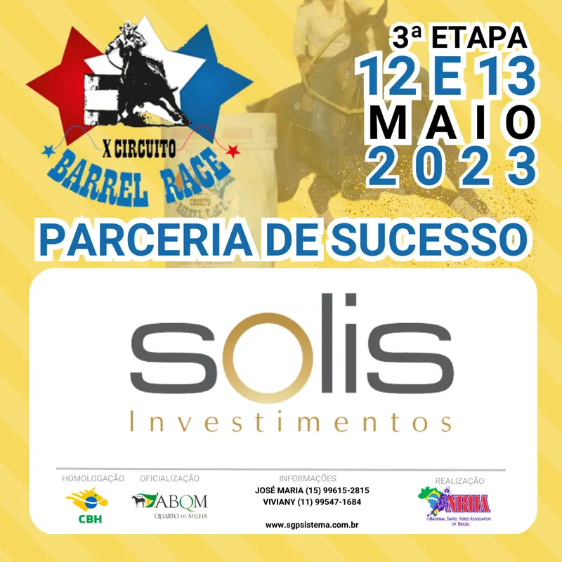 X CIRCUITO BARREL RACE – SOLIS INVESTIMENTOS