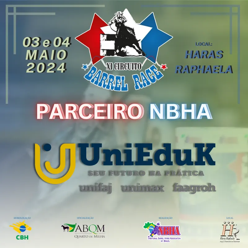 4ª ETAPA XI CIRCUITO BARREL RACE – GRUPO UNIEDUK
