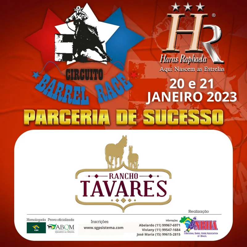 2ª ETAPA X CIRCUITO BARREL RACE RANCHO TAVARES