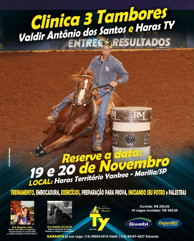 Clínica 3 Tambores – Valdir Antônio e Haras TY