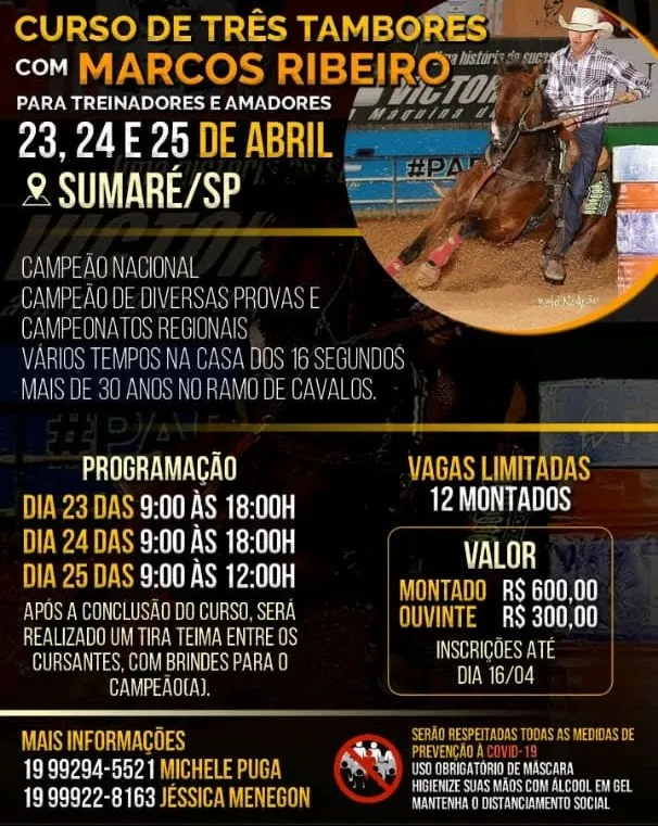 Clínica de 3 Tambores com o Treinador Marcos Ribeiro !!