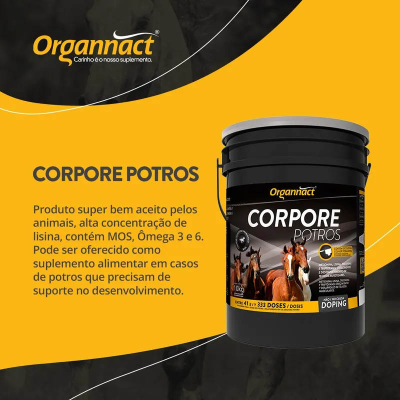 Organnact – Corpore Potros o melhor para seu filhote