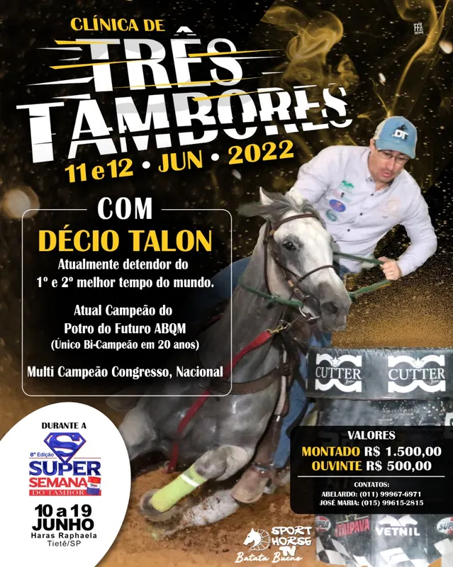 Clínica Três Tambores com Décio Talon !