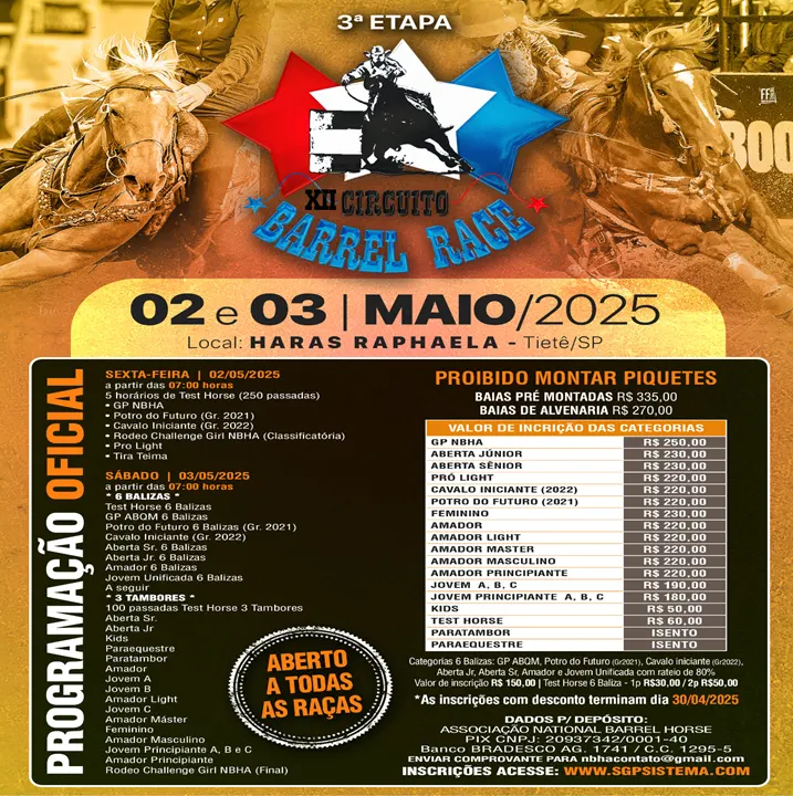 3ª ETAPA XII CIRCUITO BARREL RACE