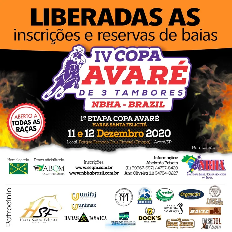 JÁ COMEÇAM AS RESERVAS DE BAIAS PARA A IV COPA AVARÉ DE TAMBOR E BALIZA