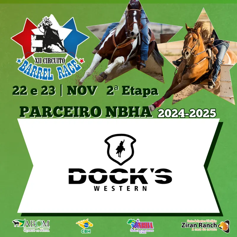 2ª ETAPA XII CIRCUITO BARREL RACE – DOCK’S WESTERN