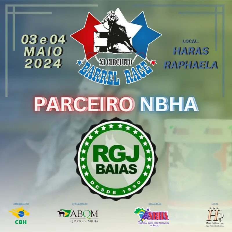 4ª ETAPA XI CIRCUITO BARREL RACE – RGJ BAIAS
