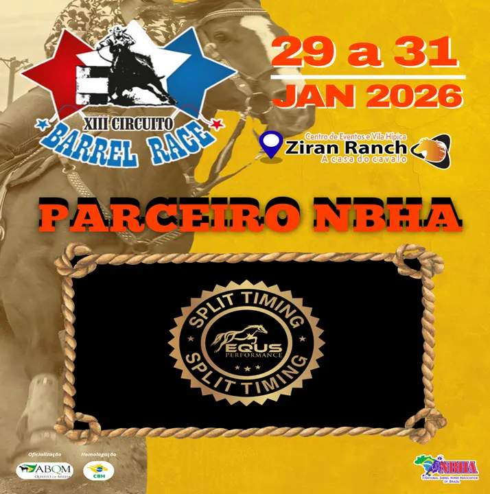 3ª ETAPA XIII CIRCUITO BARREL RACE – SPLIT TIMING