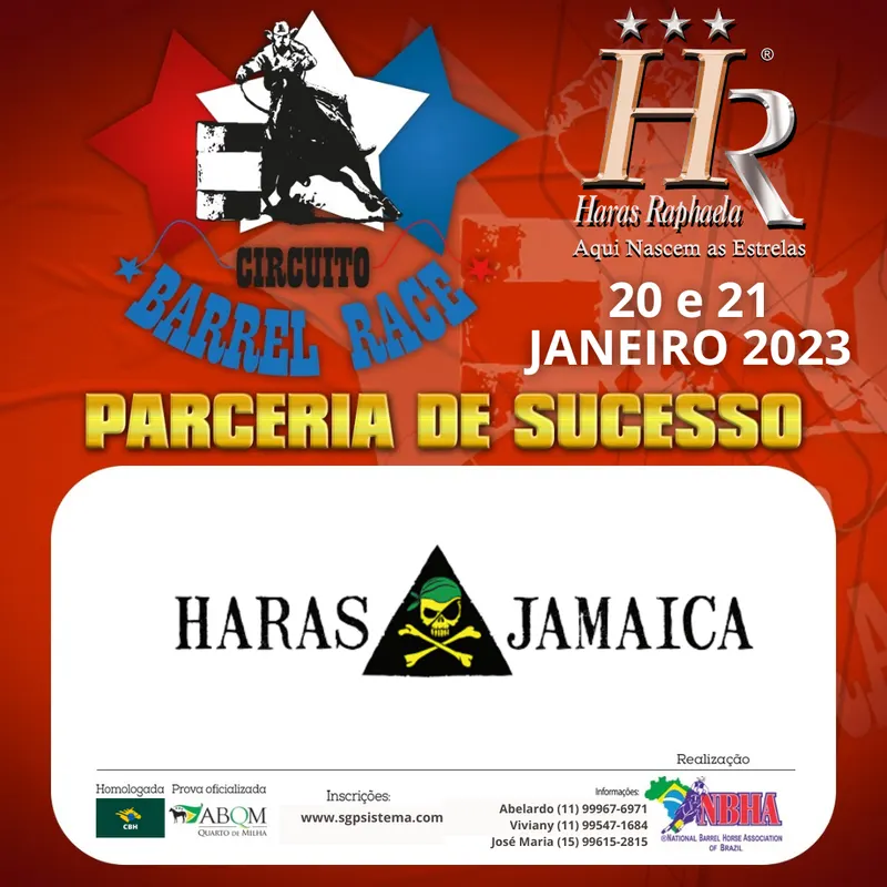 2ª ETAPA X CIRCCUITO BARREL RACE – HARAS JAMAICA