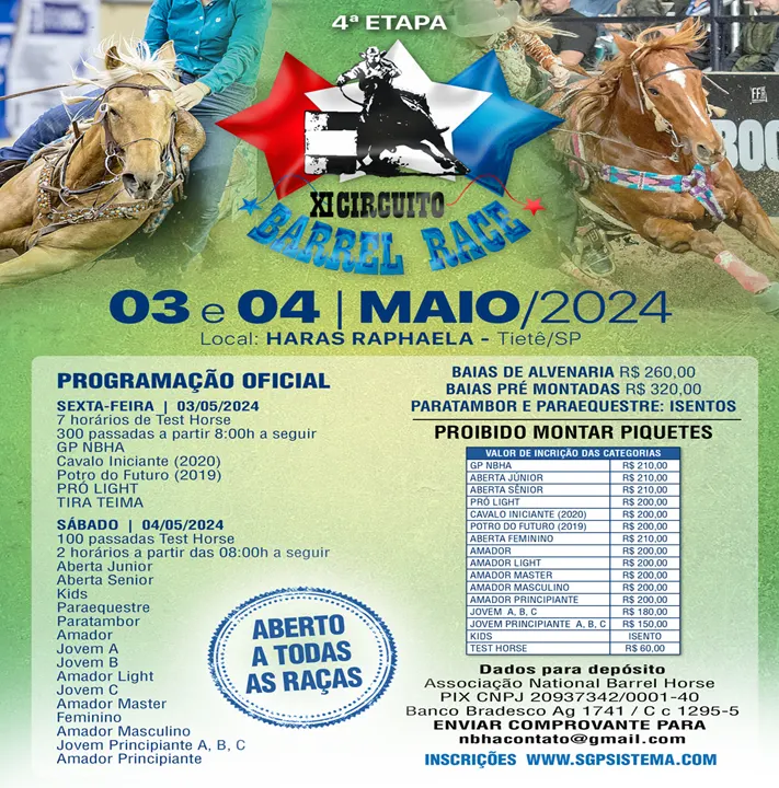 4ª ETAPA XI CIRCUITO BARREL RACE