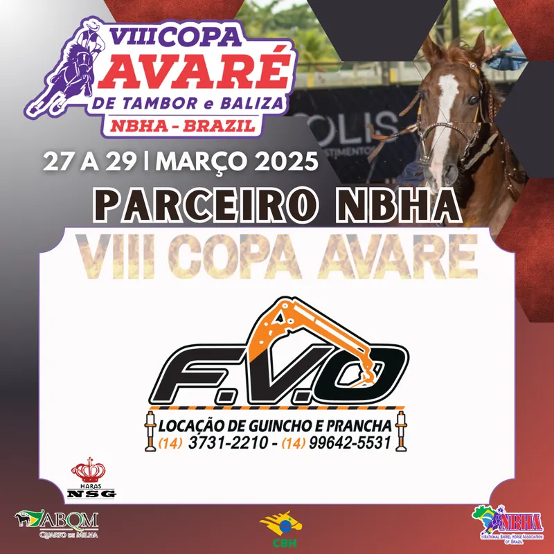 4ª ETAPA VIII COPA AVARÉ TAMBOR & BALIZA – FVO GUINDASTE