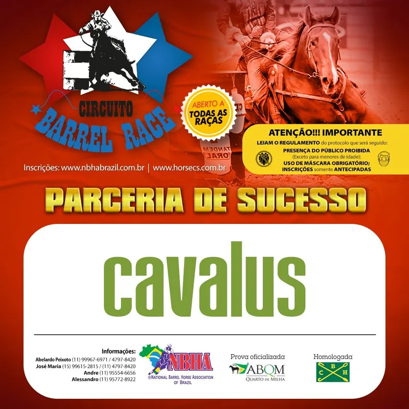 1ª ETAPA DO CIRCUITO BARREL RACE SE APROXIMA! – CAVALUS